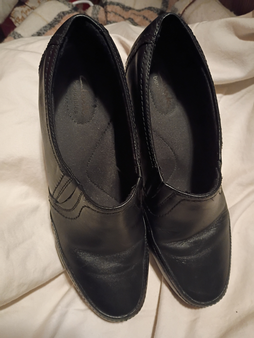 Clarks Black Slip-On Loafers, Bendable